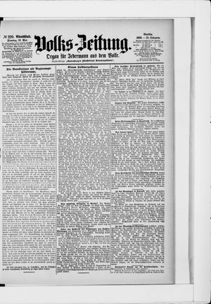 Volks-Zeitung on May 12, 1903