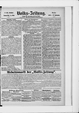 Volks-Zeitung vom 14.05.1903