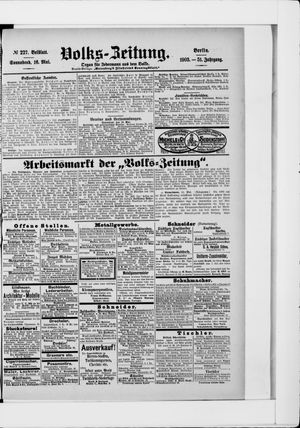 Volks-Zeitung on May 16, 1903