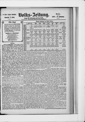 Volks-Zeitung vom 17.05.1903