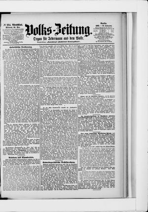 Volks-Zeitung vom 20.05.1903