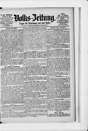 Volks-Zeitung vom 26.05.1903