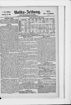 Volks-Zeitung vom 31.05.1903