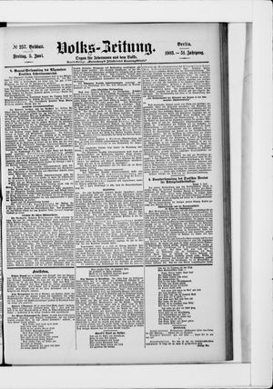 Volks-Zeitung vom 05.06.1903