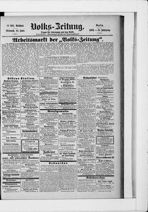 Volks-Zeitung vom 10.06.1903