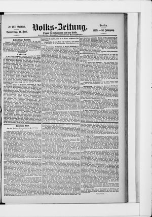 Volks-Zeitung vom 11.06.1903