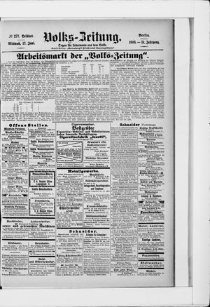 Volks-Zeitung vom 17.06.1903
