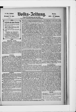 Volks-Zeitung on Jun 24, 1903