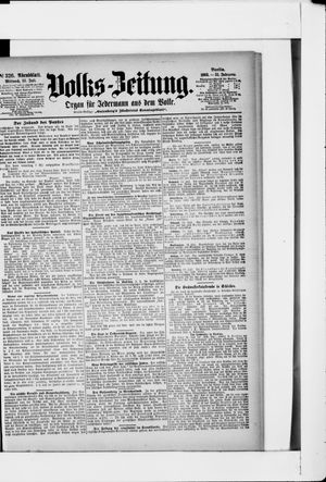 Volks-Zeitung vom 15.07.1903