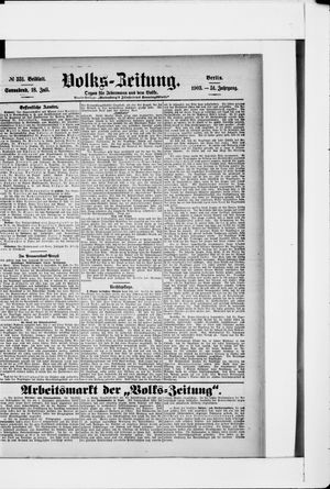 Volks-Zeitung vom 18.07.1903