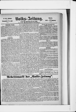 Volks-Zeitung on Jul 25, 1903