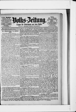 Volks-Zeitung vom 25.07.1903