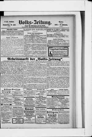 Volks-Zeitung on Jul 30, 1903