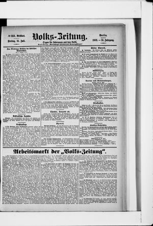 Volks-Zeitung vom 31.07.1903