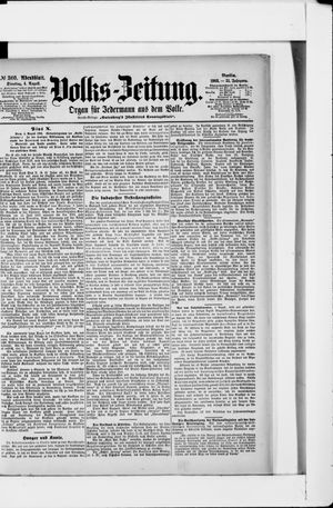 Volks-Zeitung vom 04.08.1903