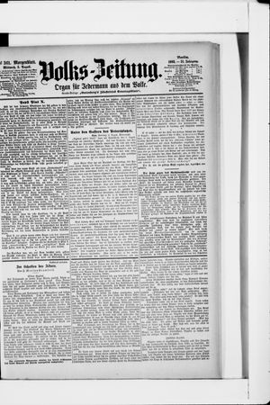 Volks-Zeitung on Aug 5, 1903