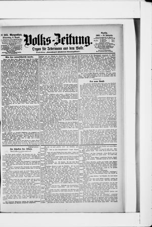 Volks-Zeitung on Aug 6, 1903