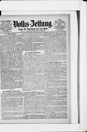 Volks-Zeitung vom 07.08.1903