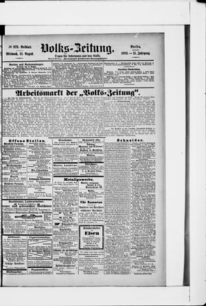 Volks-Zeitung vom 12.08.1903