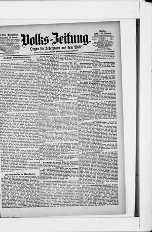 Volks-Zeitung vom 13.08.1903