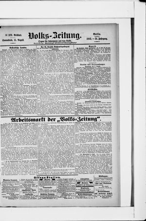 Volks-Zeitung vom 15.08.1903