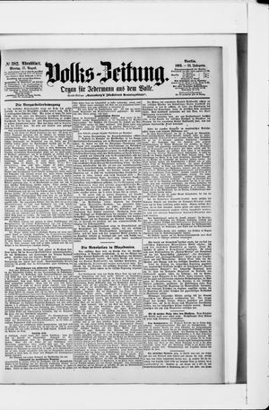 Volks-Zeitung vom 17.08.1903