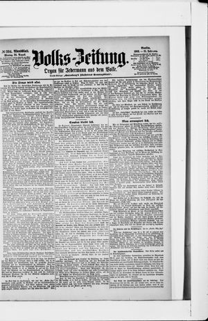 Volks-Zeitung vom 24.08.1903