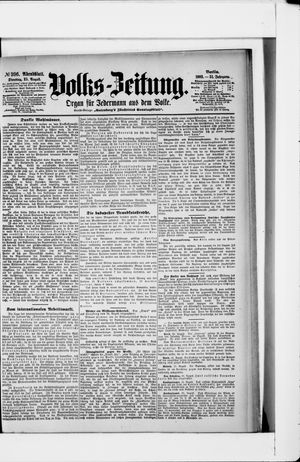Volks-Zeitung vom 25.08.1903