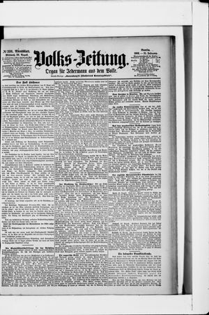 Volks-Zeitung vom 26.08.1903