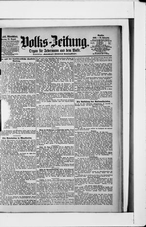 Volks-Zeitung vom 31.08.1903