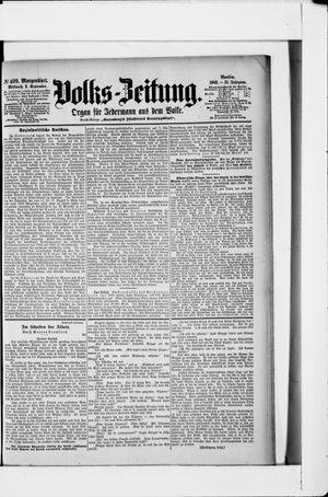 Volks-Zeitung vom 02.09.1903