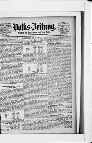 Volks-Zeitung vom 02.09.1903