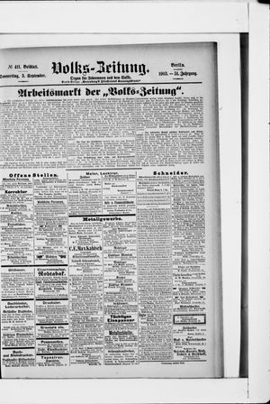Volks-Zeitung vom 03.09.1903