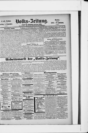 Volks-Zeitung on Sep 4, 1903