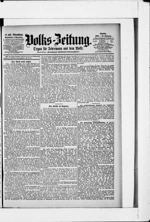 Volks-Zeitung vom 05.09.1903