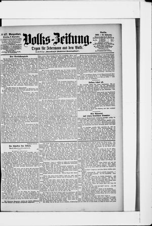Volks-Zeitung vom 06.09.1903