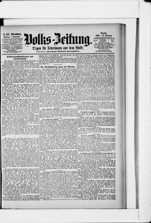 Volks-Zeitung vom 07.09.1903
