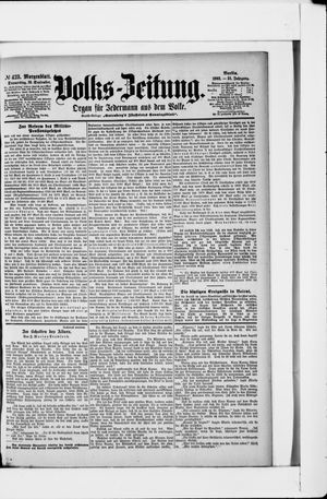 Volks-Zeitung vom 10.09.1903