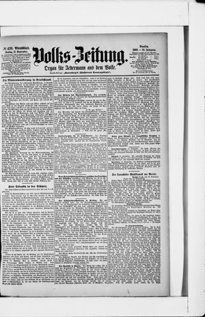Volks-Zeitung vom 11.09.1903