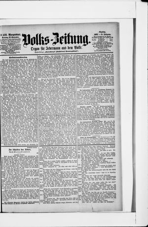 Volks-Zeitung vom 13.09.1903