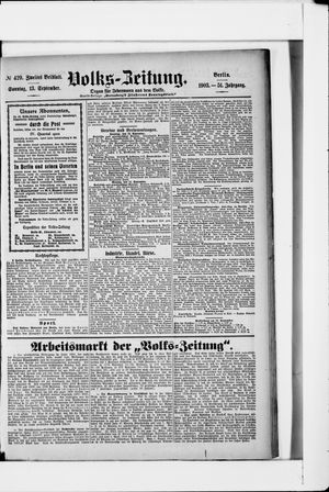 Volks-Zeitung vom 13.09.1903