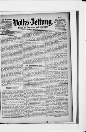 Volks-Zeitung on Sep 19, 1903