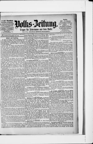 Volks-Zeitung on Sep 19, 1903