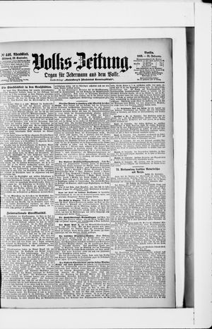 Volks-Zeitung vom 23.09.1903