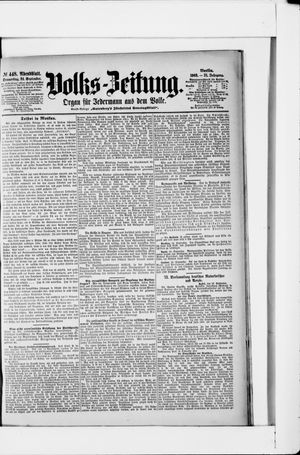 Volks-Zeitung vom 24.09.1903