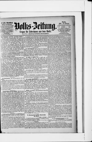Volks-Zeitung vom 25.09.1903