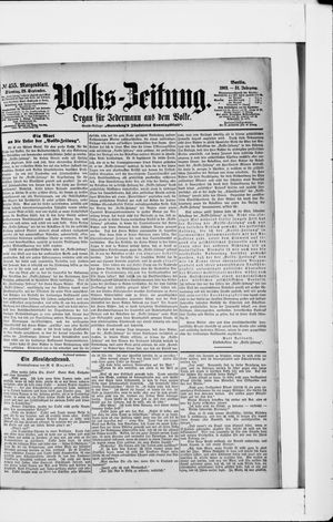 Volks-Zeitung vom 29.09.1903