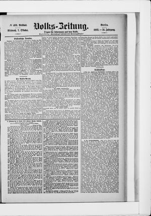 Volks-Zeitung on Oct 7, 1903