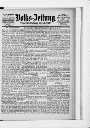 Volks-Zeitung on Oct 7, 1903