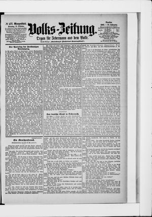 Volks-Zeitung vom 11.10.1903